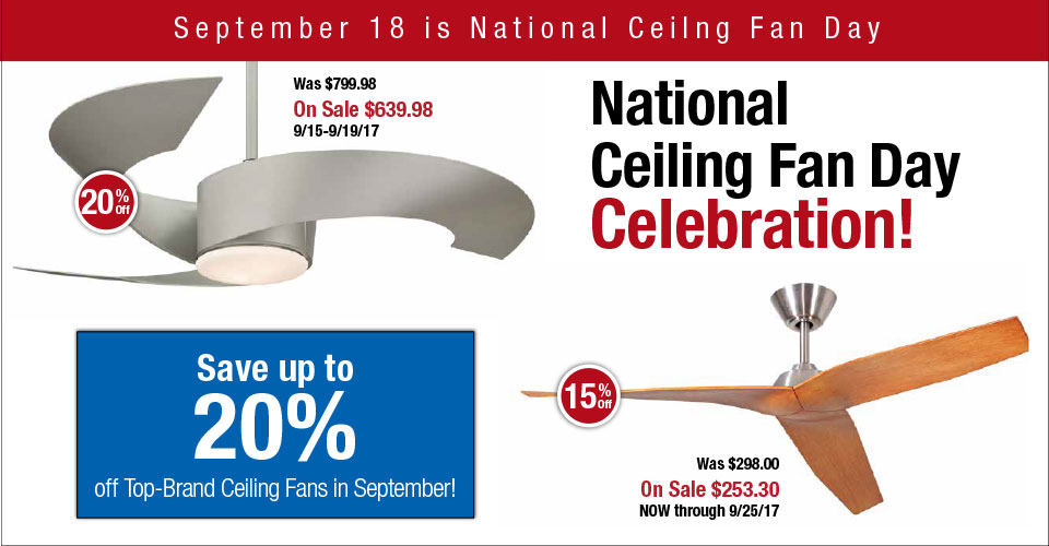 National Ceiling Fan Day Celebration Just Lights