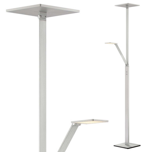 Portables Collection LED Floor Lamp in Chiseled Nickel Kovacs P305-5-654-L